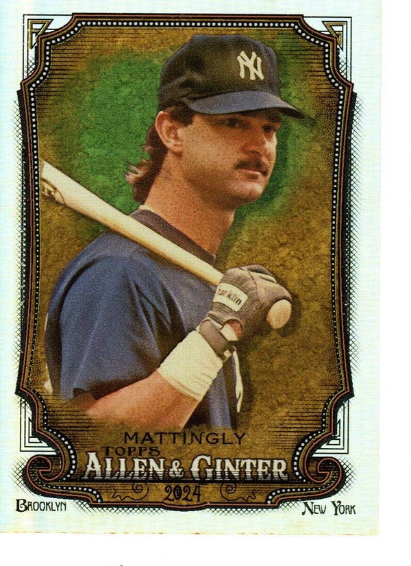 Allen & Ginter 2024 Silver Portrait #294 Don Mattingly, New York Yankees