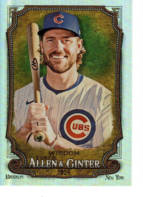 Allen & Ginter 2024 Silver Portrait #309 Patrick Wisdom, Chicago Cubs SP