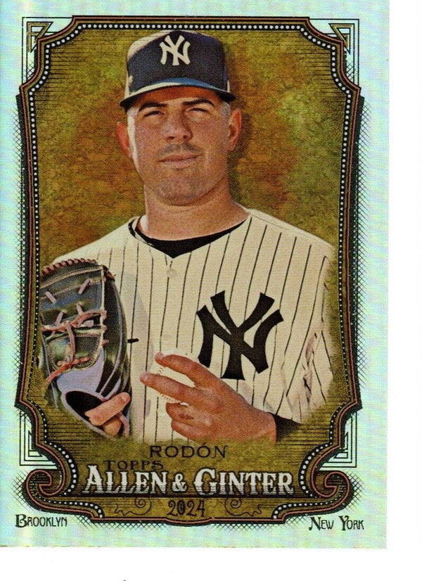 Allen & Ginter 2024 Silver Portrait #310 Carlos Rodón, New York Yankees SP