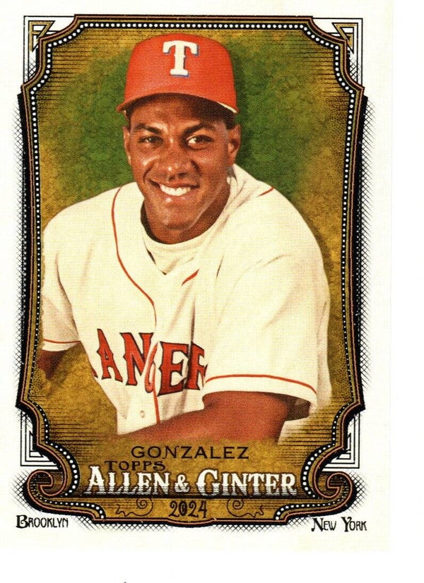 Allen & Ginter 2024 #311 Juan Gonzalez, Texas Rangers SP