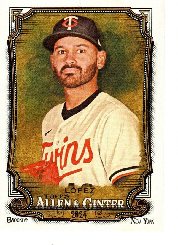 Allen & Ginter 2024 #321 Pablo López, Minnesota Twins SP