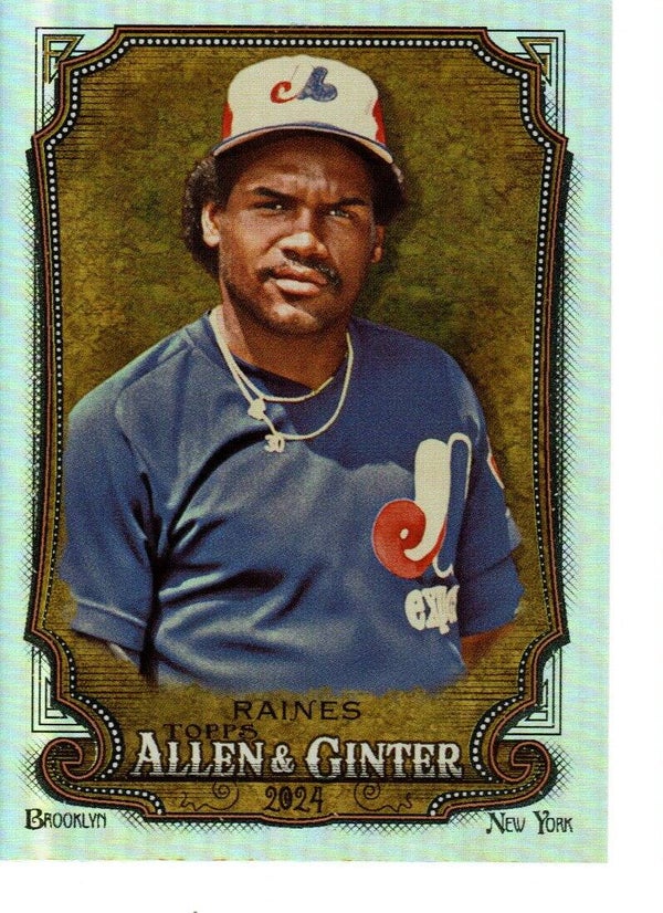 Allen & Ginter 2024 Silver Portrait #336 Tim Raines, Montréal Expos SP