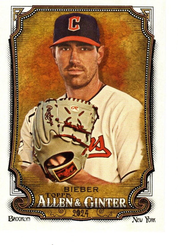 Allen & Ginter 2024 #341 Shane Bieber, Cleveland Guardians SP