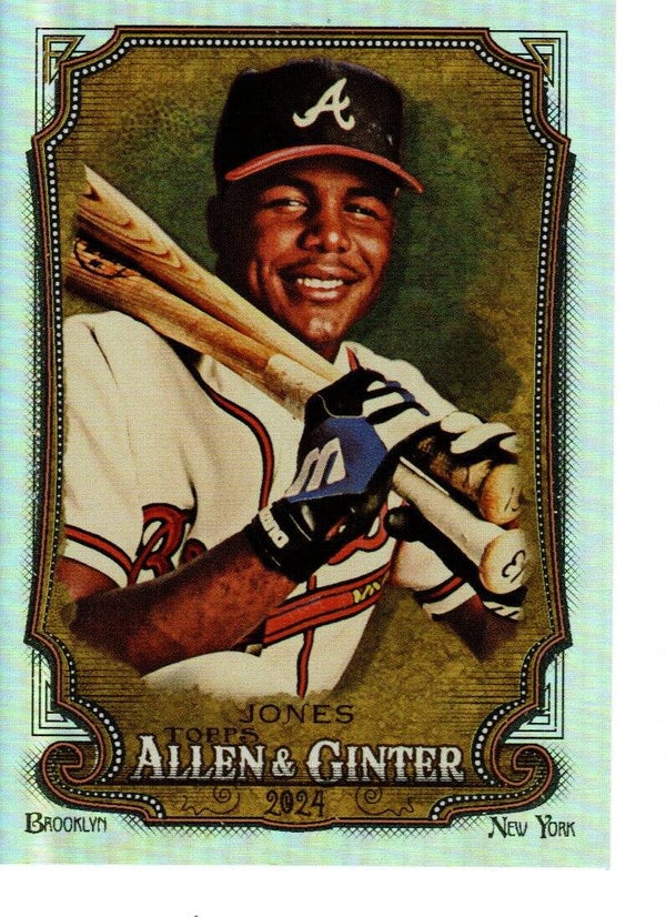 Allen & Ginter 2024 Silver Portrait #349 Andruw Jones, Atlanta Braves SP
