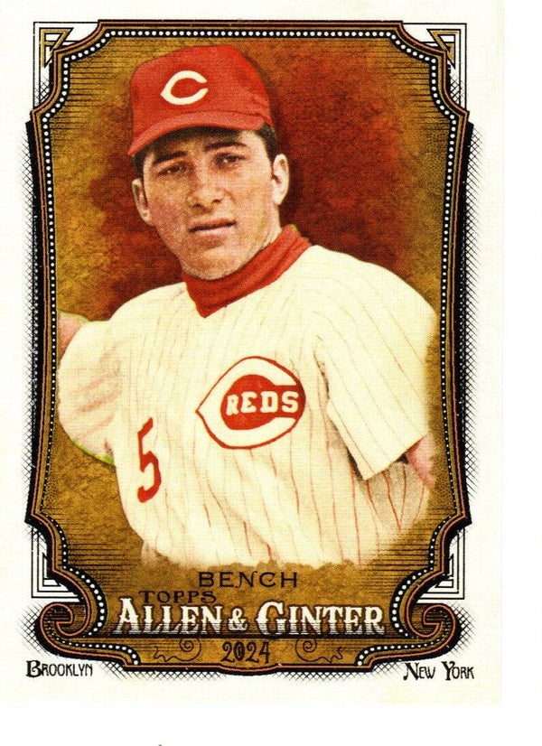 Allen & Ginter 2024 #350 Johnny Bench, Cincinnati Reds SP