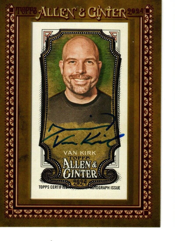 Allen & Ginter 2024 Autographed Framed Mini #MA-DVK Daniel Van Kirk Comedian
