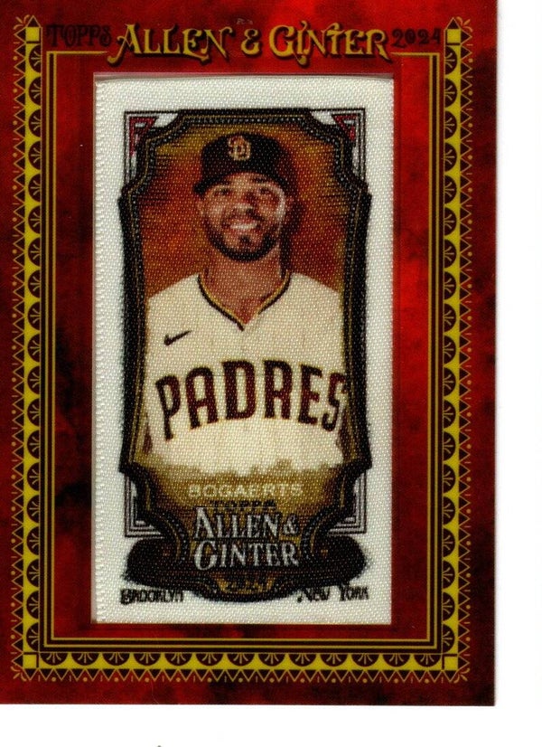 Allen & Ginter 2024 Cloth Red Framed Mini 03/10 #144 Xander Bogaerts San Diego Padres