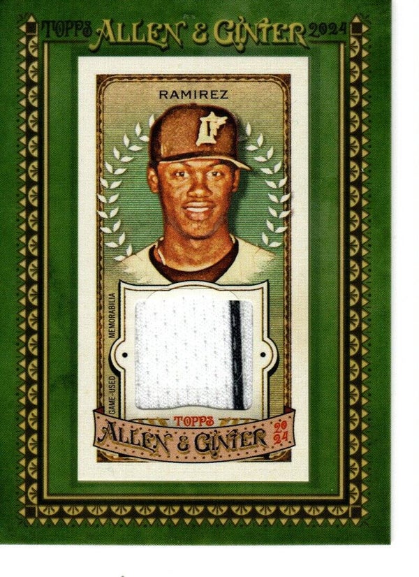Allen & Ginter 2024 Framed Mini Relic #MFR-HRA Hanley Ramirez Florida Marlins
