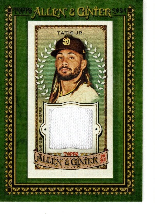 Allen & Ginter 2024 Framed Mini Relic #MFR-FTJ Fernando Tatis Jr. San Diego Padres