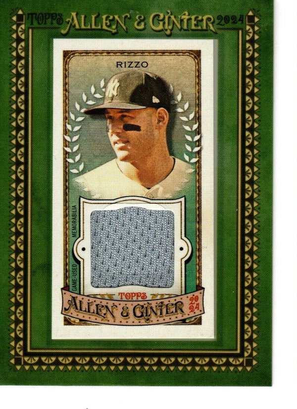 Allen & Ginter 2024 Framed Mini Relic #MFR-ARI Anthony Rizzo New York Yankees