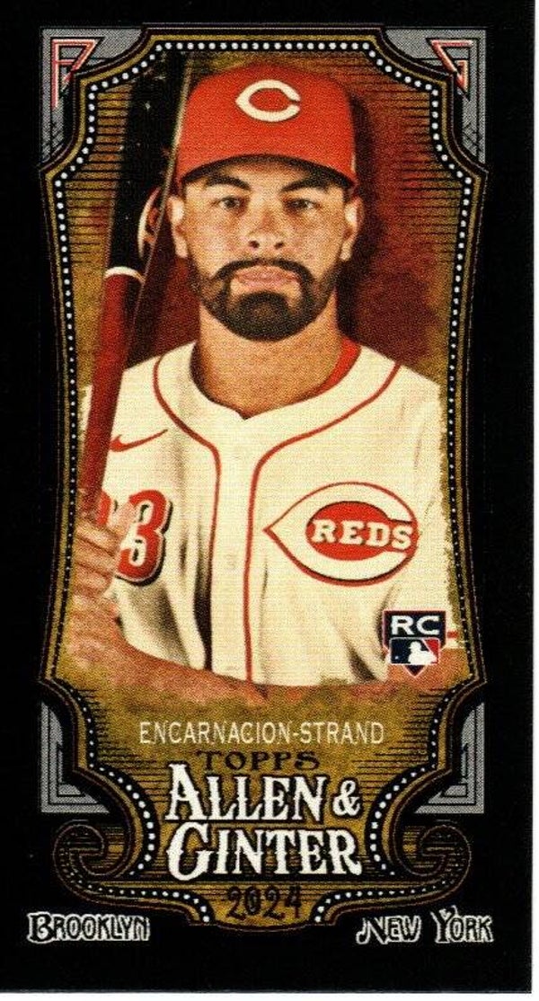 Allen & Ginter 2024 Mini Black Border #6 Christian Encarnacion-StrandCincinnati Reds RC