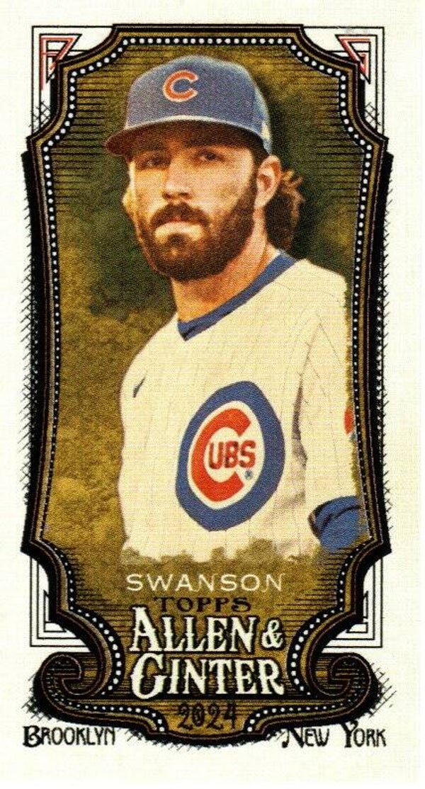 Allen & Ginter 2024 Mini #10 Dansby Swanson Chicago Cubs