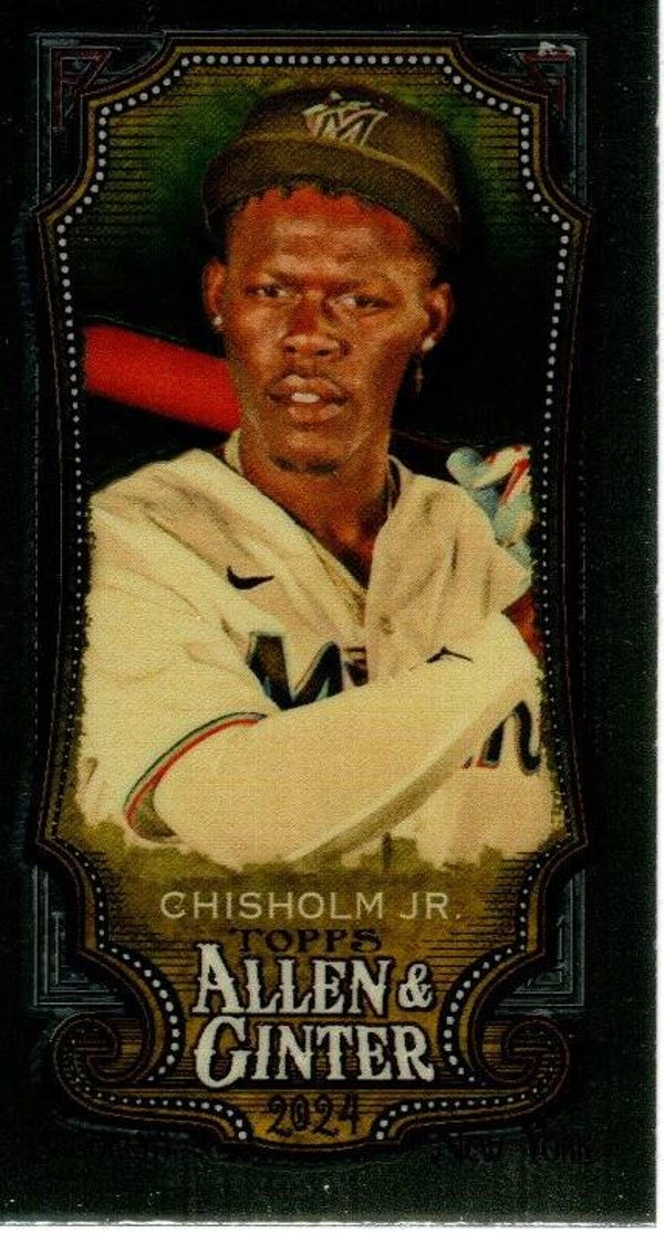 Allen & Ginter 2024 Mini Chrome #13 Jazz Chisholm Jr. Miami Marlins