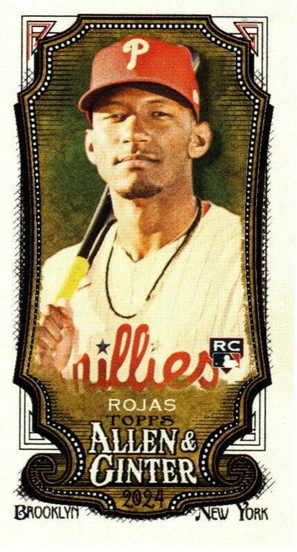 Allen & Ginter 2024 Mini A&G Back #69 Johan Rojas Philadelphia Phillies RC