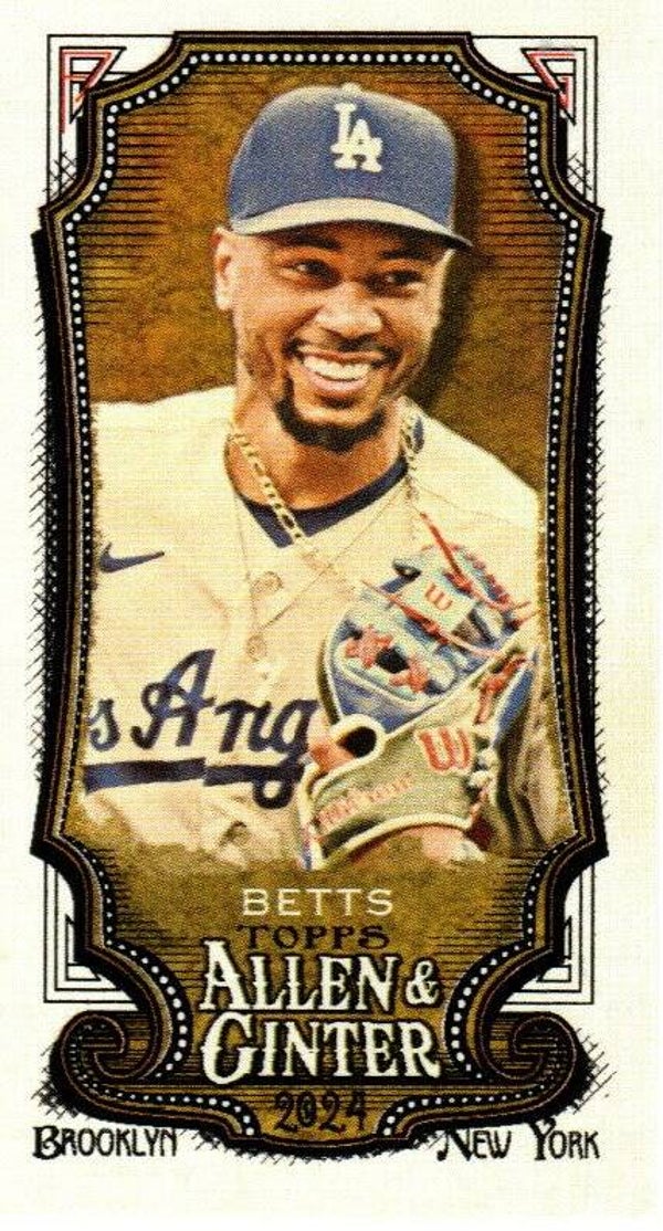 Allen & Ginter 2024 Mini #94 Mookie Betts Los Angeles Dodgers