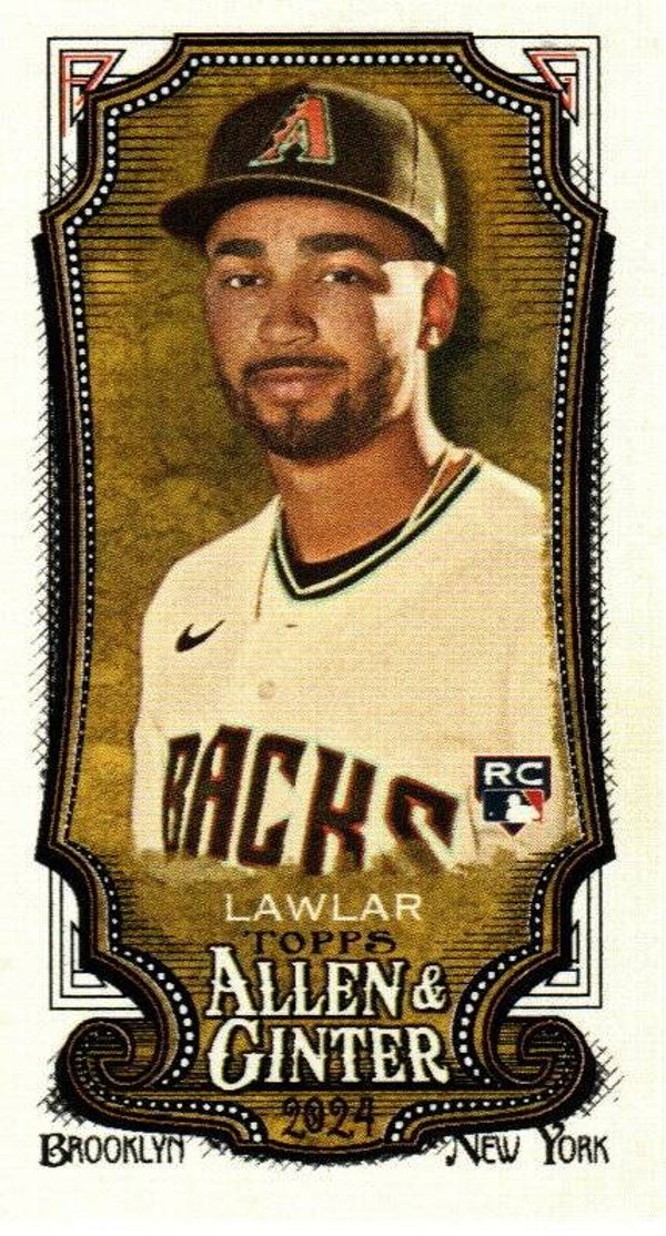 Allen & Ginter 2024 Mini #99 Jordan Lawlar Arizona Diamondbacks RC