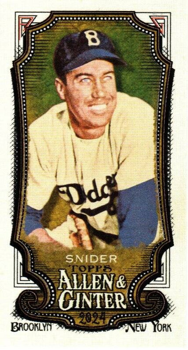 Allen & Ginter 2024 Mini #104 Duke Snider Brooklyn Dodgers