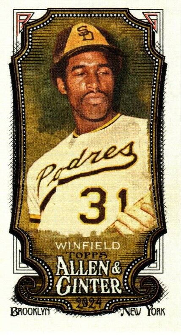 Allen & Ginter 2024 Mini A&G Back #108 Dave Winfield San Diego Padres