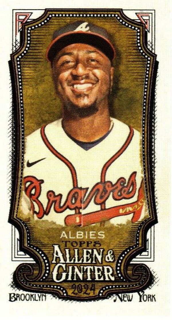 Allen & Ginter 2024 Mini A&G Back #109 Ozzie Albies Atlanta Braves