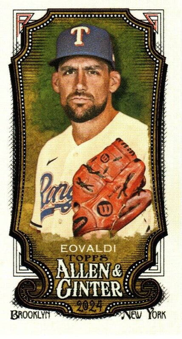 Allen & Ginter 2024 Mini A&G Back #114 Nathan Eovaldi Texas Rangers