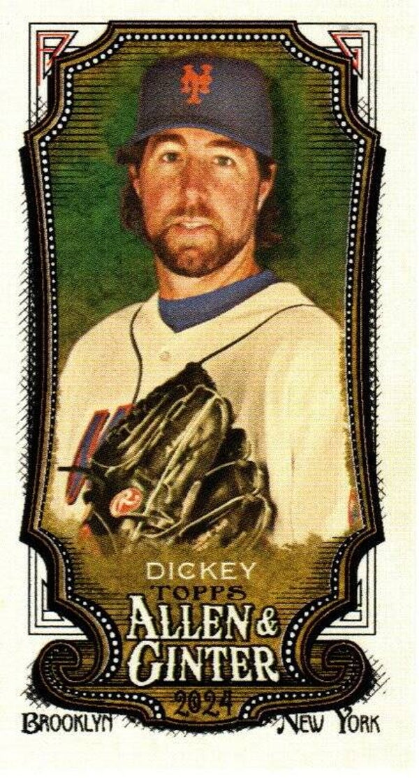 Allen & Ginter 2024 Mini A&G Back #127 R.A. Dickey New York Mets