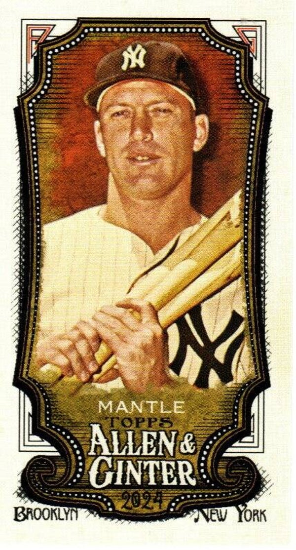 Allen & Ginter 2024 Mini A&G Back #142 Mickey Mantle New York Yankees