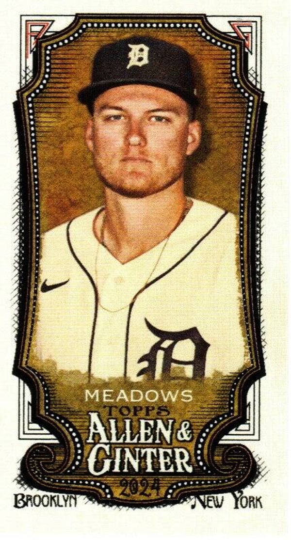 Allen & Ginter 2024 Mini A&G Back #146 Parker Meadows Detroit Tigers RC