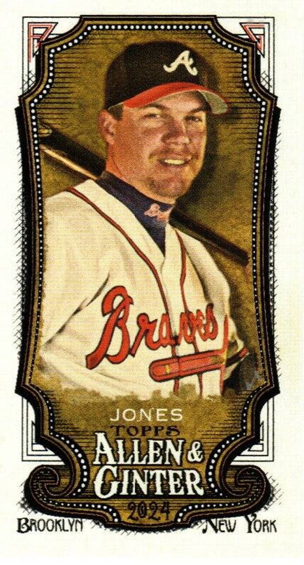 Allen & Ginter 2024 Mini #159 Chipper Jones Atlanta Braves