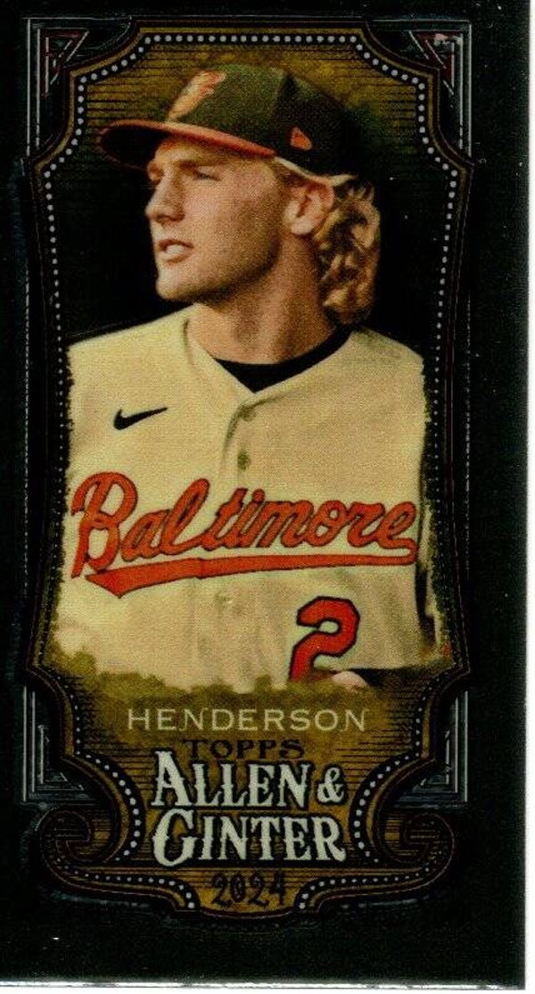 Allen & Ginter 2024 Mini Chrome #161 Gunnar Henderson Baltimore Orioles