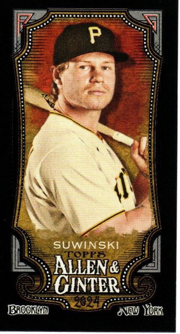 Allen & Ginter 2024 Mini Black Border #163 Jack Suwinski Pittsburgh Pirates