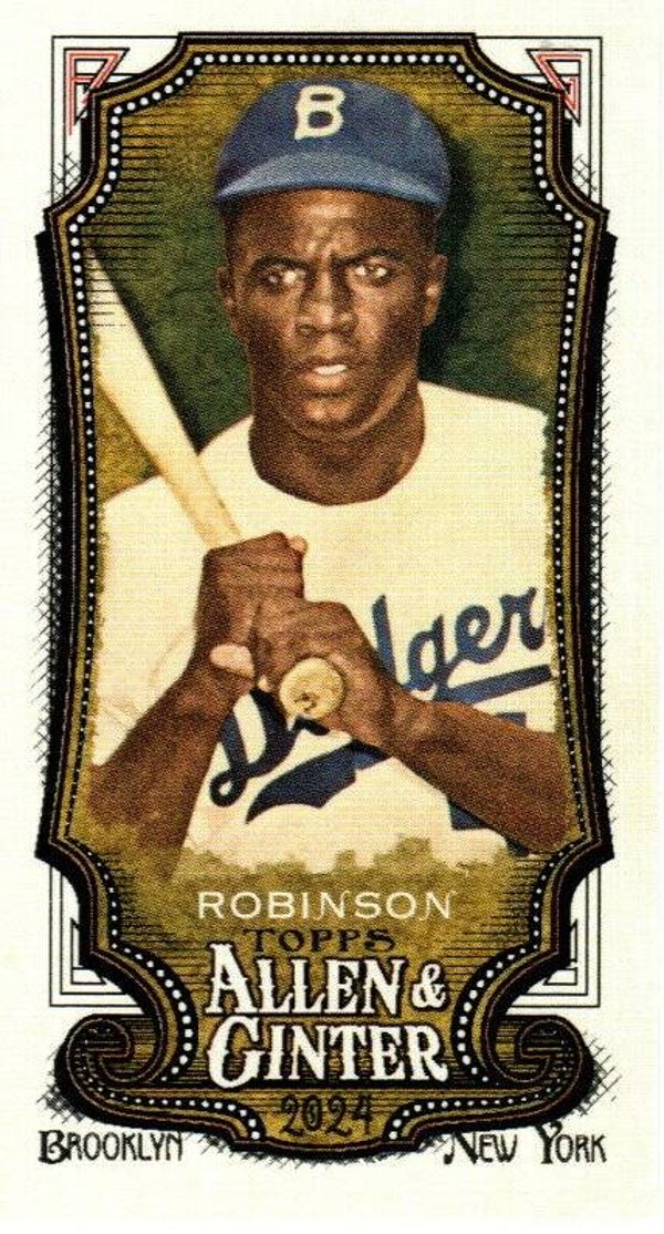 Allen & Ginter 2024 Mini #170 Jackie Robinson Brooklyn Dodgers