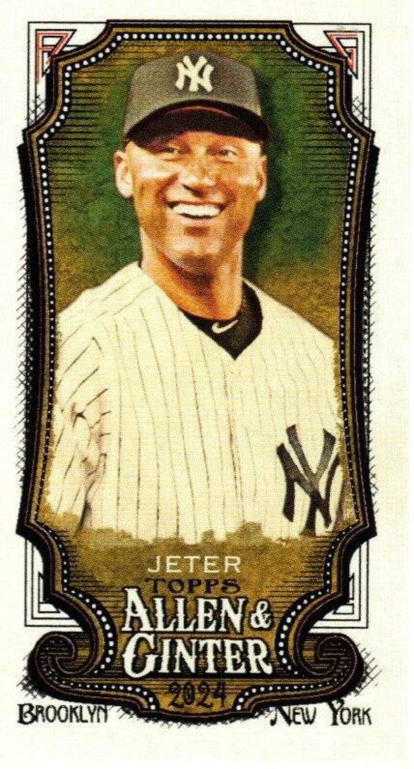 Allen & Ginter 2024 Mini A&G Back #175 Derek Jeter New York Yankees