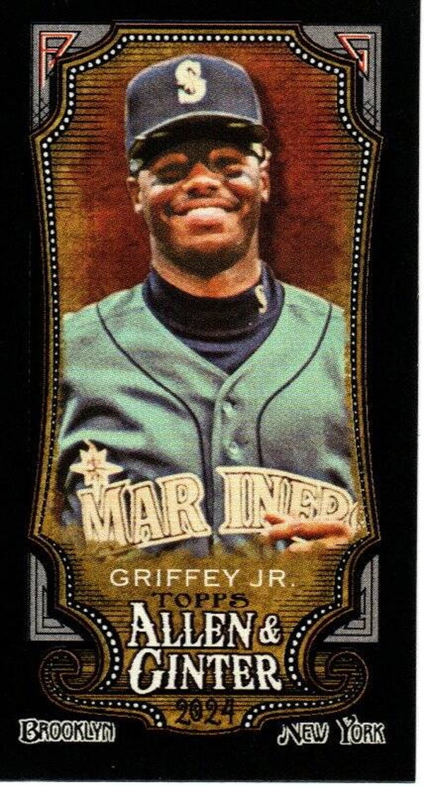 Allen & Ginter 2024 Mini Black Border #177 Ken Griffey Jr. Seattle Mariners