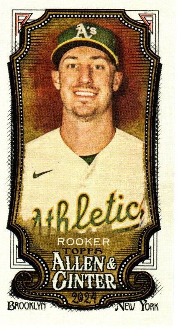 Allen & Ginter 2024 Mini A&G Back #199 Brent Rooker Oakland Athletics