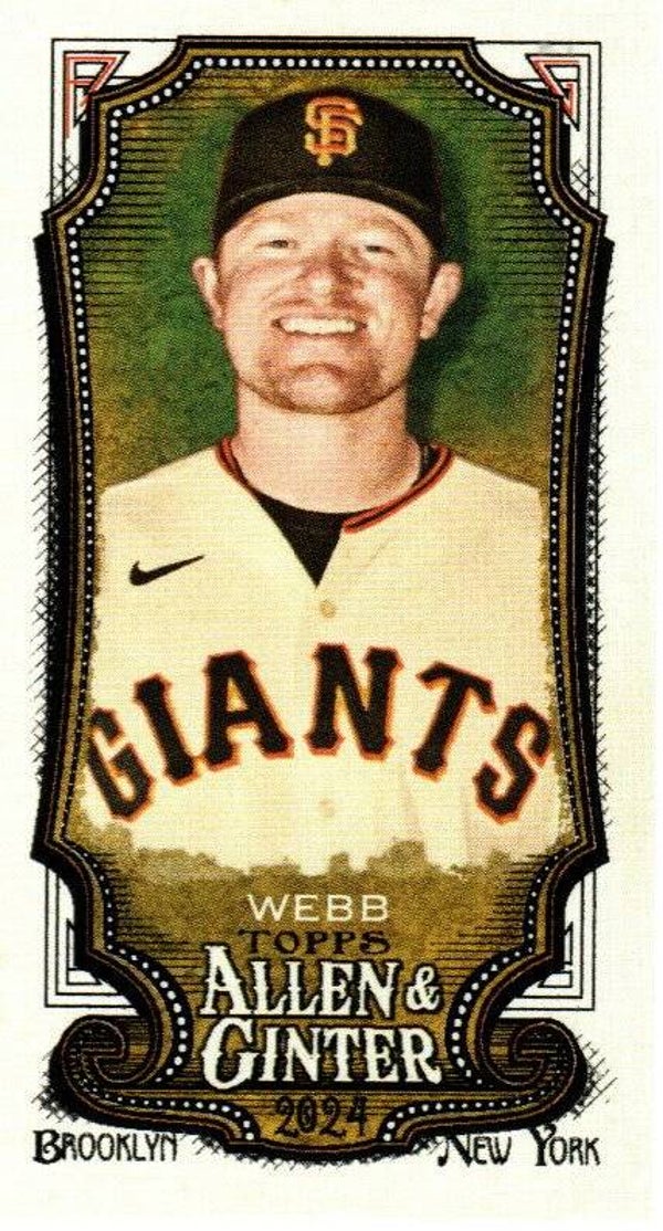 Allen & Ginter 2024 Mini #191 Logan Webb San Francisco Giants