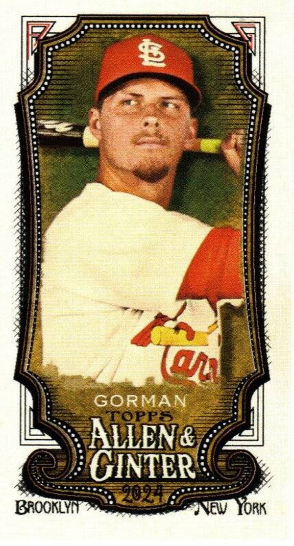Allen & Ginter 2024 Mini A&G Back #197 Nolan Gorman St. Louis Cardinals