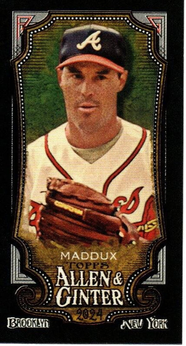 Allen & Ginter 2024 Mini Black Border #220 Greg Maddux Atlanta Braves