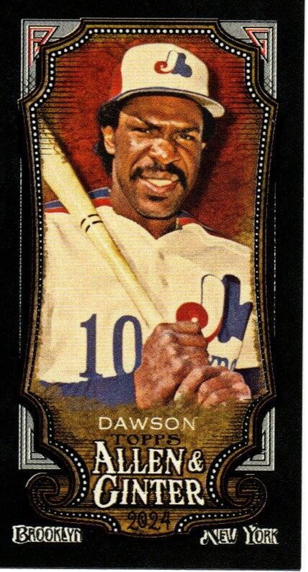 Allen & Ginter 2024 Mini Black Border #242 Andre Dawson Montréal Expos