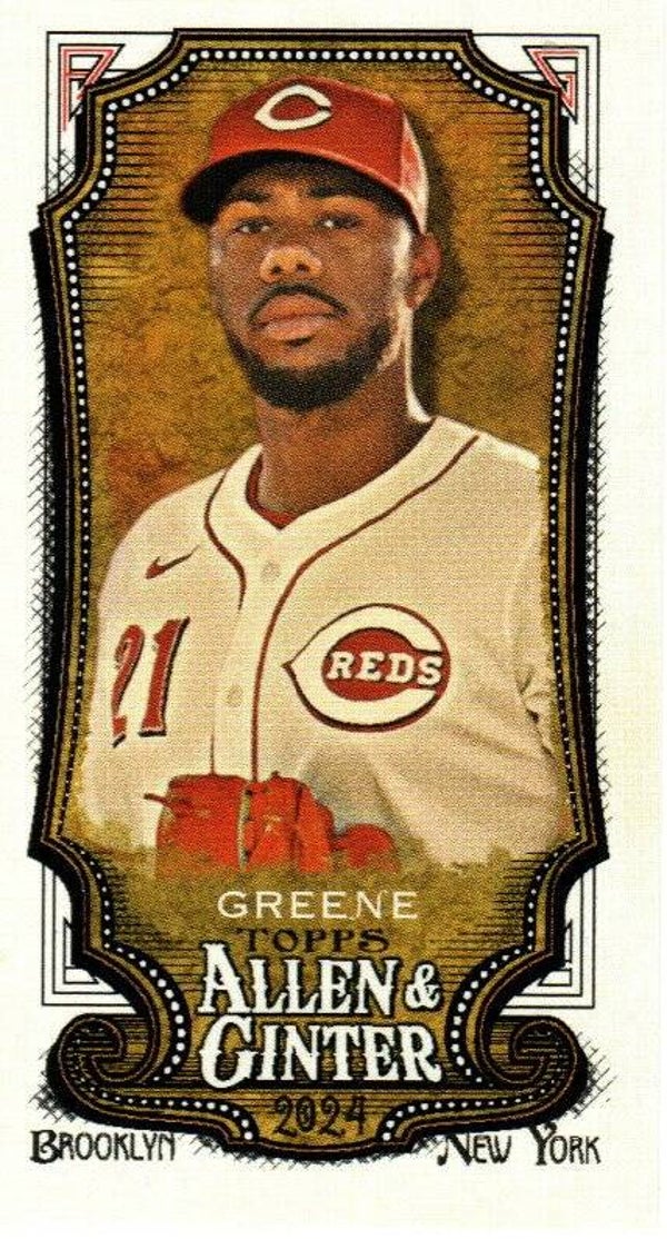 Allen & Ginter 2024 Mini SP #303 Hunter Greene Cincinnati Reds