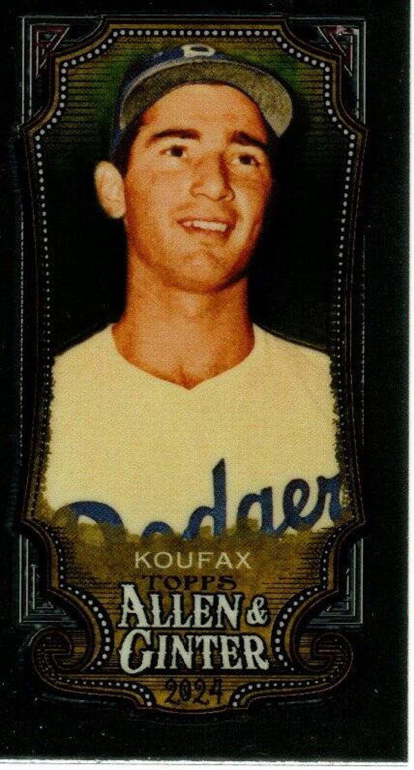 Allen & Ginter 2024 Mini SP Chrome #312 Sandy Koufax Brooklyn Dodgers