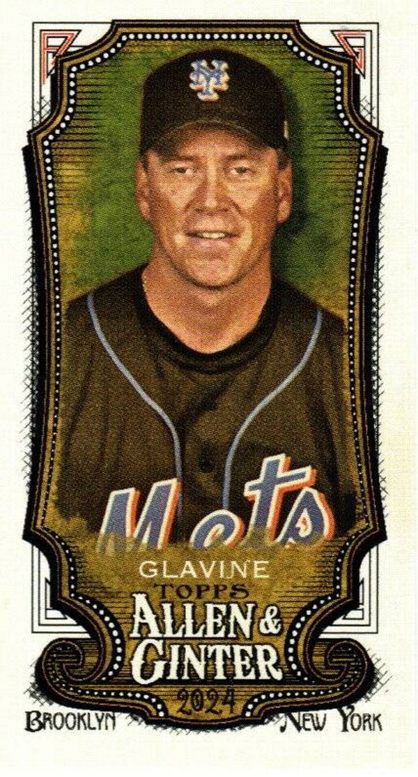 Allen & Ginter 2024 Mini SP A&G Back #335 Tom Glavine New York Mets