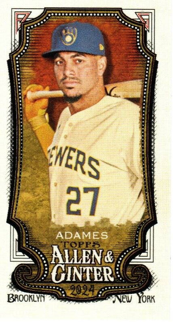 Allen & Ginter 2024 Mini SP #342 Willy Adames Milwaukee Brewers