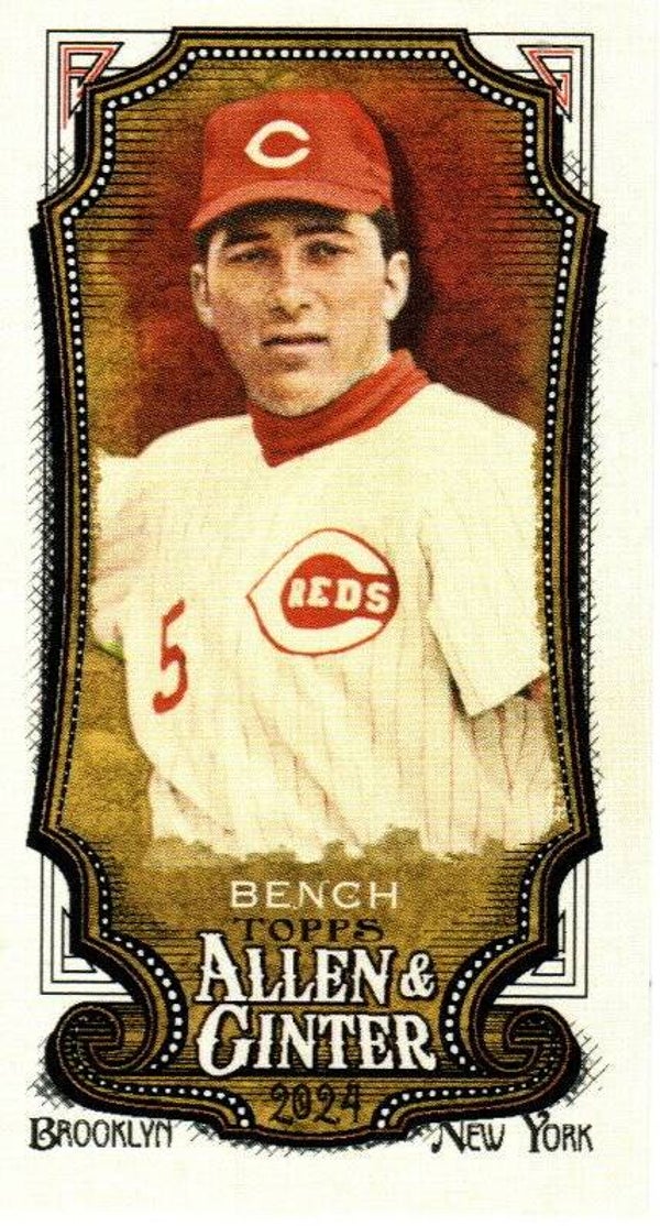 Allen & Ginter 2024 Mini SP #350 Johnny Bench Cincinnati Reds