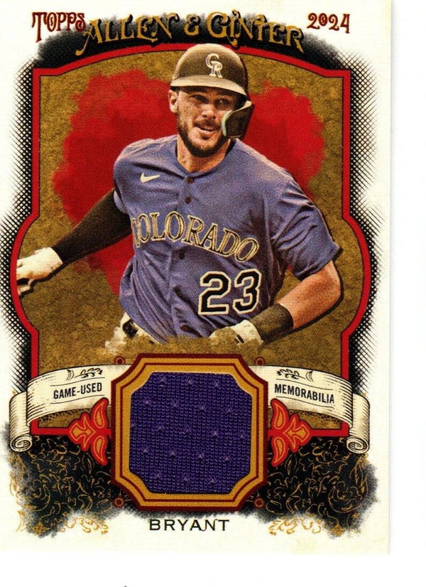 Allen & Ginter 2024 Relics #AGR-KB Kris Bryant, Colorado Rockies