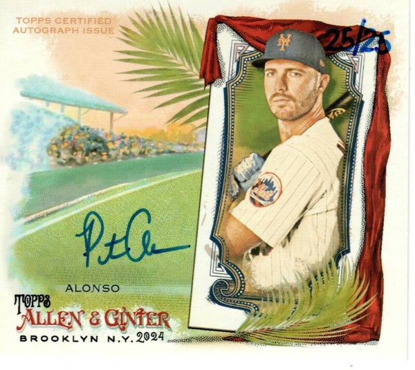 Allen & Ginter 2024 N43 Boxloader Autograph 25/25 #N43A-PA Pete Alonso, New York Mets