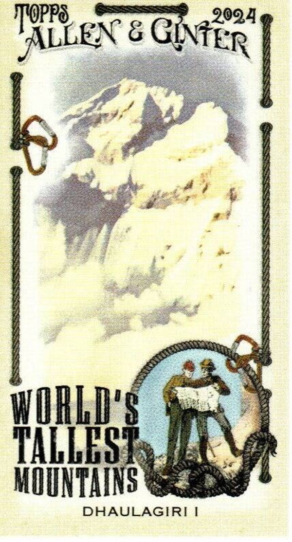 Allen & Ginter 2024 World's Tallest Mountains Mini #WTM-7 Dhaulagiri I