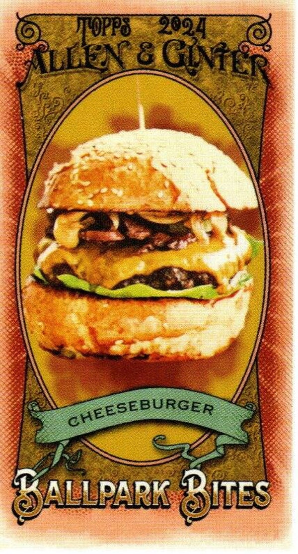 Allen & Ginter 2024 Mini Ballpark Bites #BB-7 Cheeseburger