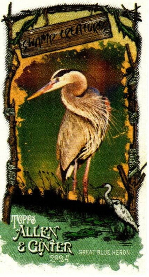 Allen & Ginter 2024 Mini Swamp Creatures #SC-7 Great Blue Heron