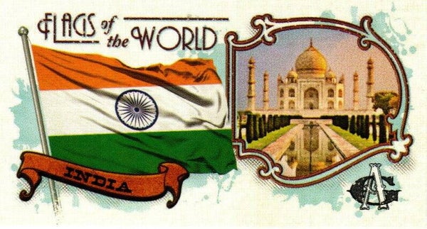 Allen & Ginter 2024 Mini Flags of the World #FOTW-27 India