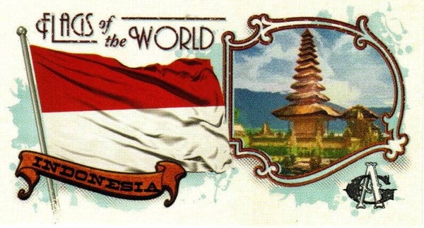 Allen & Ginter 2024 Mini Flags of the World #FOTW-45 Indonesia
